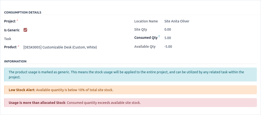 Digital BOQ and Task Planning Interface